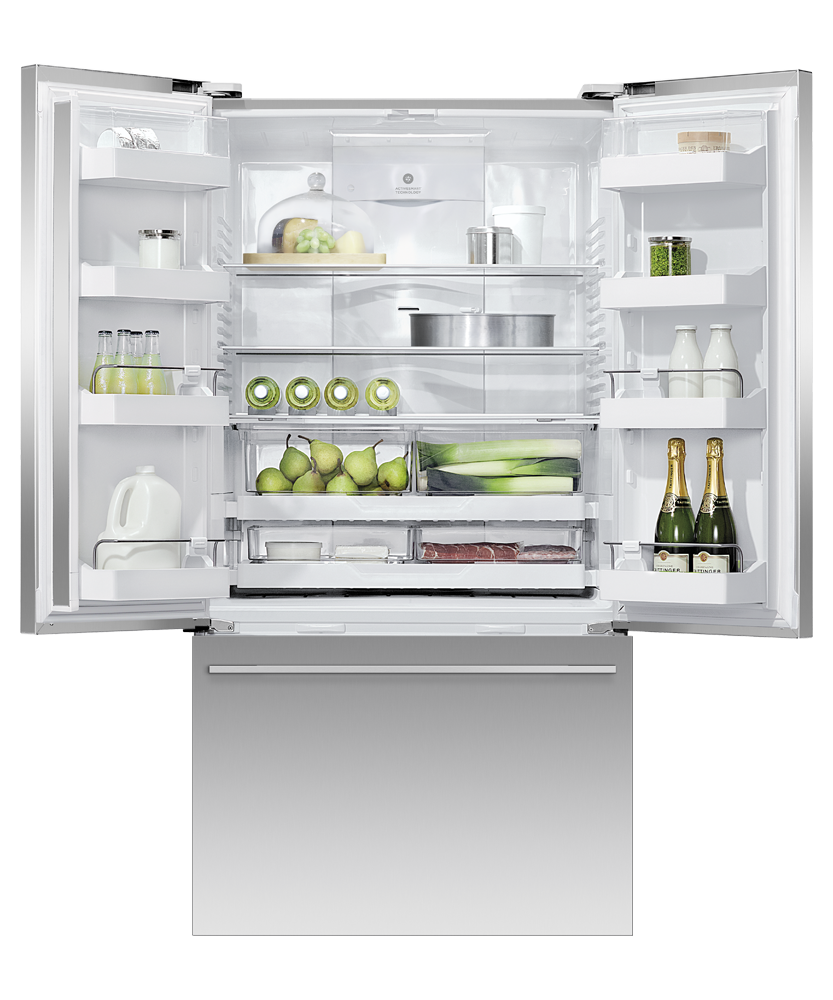Freestanding French Door Refrigerator Freezer, 90cm gallery image 2.0